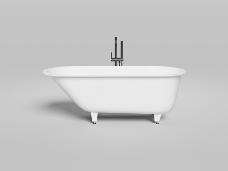 Ванна из искусственного камня Salini ORNELLA 102421M 170х75 встраиваемая прямоугольная с ножками